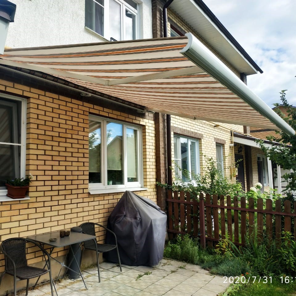 Выполненная работа кассетной маркизы GS-500